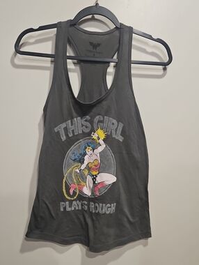 Wonder Woman Graphic Racerback Tank Small